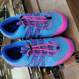 Magellan Girls Outdoor Sneakers Pink and Blue